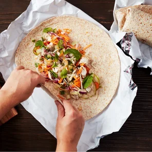 Meal card cover for: Vegan Create your own Wrap