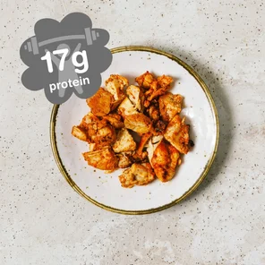 Meal card cover for: spicy chicken protein HIIT