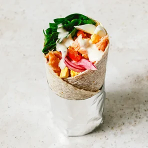 Meal card cover for: Salmon & Egg Royale