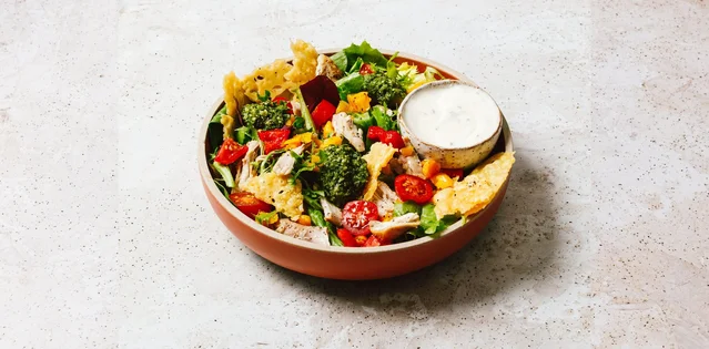 parmesan chicken salad + drink + side or snack, Tossed - Grays Inn