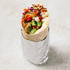 Meal card cover for: Shawarma Rainbow wrap