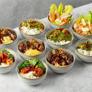 Meal card cover for: Hot and Cold 4 Bowls