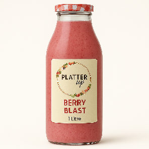 Meal card cover for: Berry Blast - 1 Litre Glass Bottle