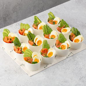 Meal card cover for: Smoked Salmon, Soft-Boiled Egg, and Avocado Pots