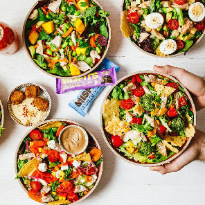 Meal card cover for: Salad & Snack for 12.50
