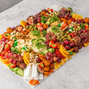 Meal card cover for: Large Vegan GF Platter with Crackers and Bread
