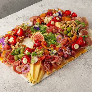 Meal card cover for: Small GF Classic Grazing Platter with Crackers and Bread