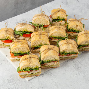 Meal card cover for: Roast Chicken, Tomato, Pesto and Rocket in Ciabatta
