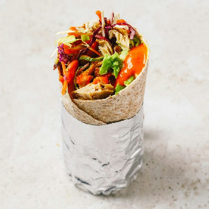 Meal card cover for: Piri Protein wrap