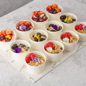 Meal card cover for: Greek Yoghurt Pot Selection Platter