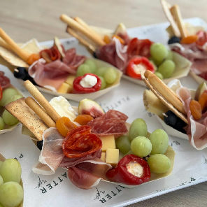 Meal card cover for: Charcuterie Boats with Wheat Crackers and Grissini