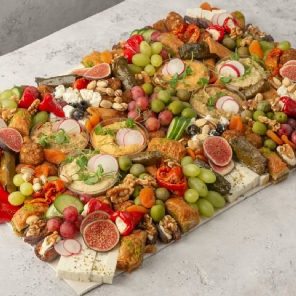 Meal card cover for: Small Middle Eastern Platter with Pita Bread