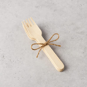 Meal card cover for: Wooden Forks - 10