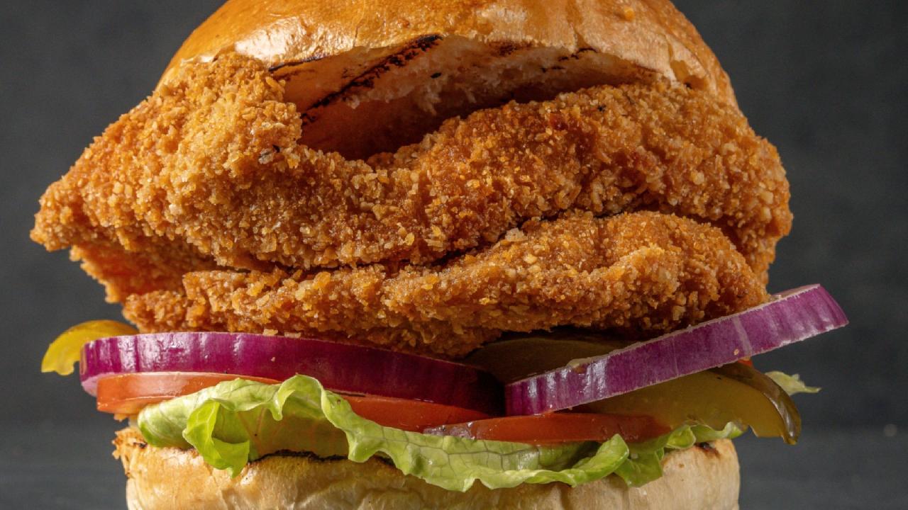 Meal card cover for: CHICKEN BURGER