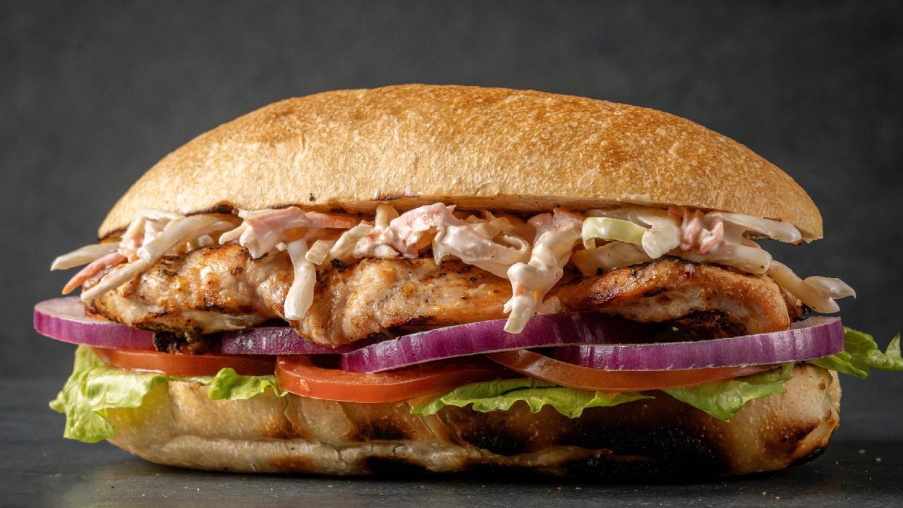 Meal card cover for: GRILLED CHICKEN CIABATTA