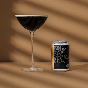 Meal card cover for: MOTH: Espresso Martini
