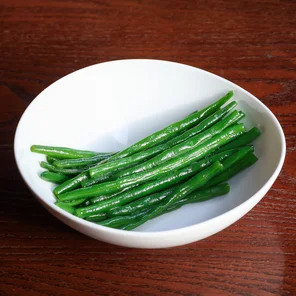Meal card cover for: Steamed Fine Green Beans
