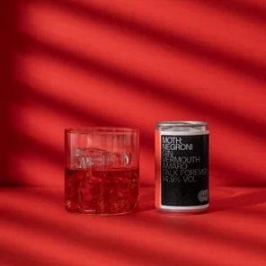 Meal card cover for: MOTH: Negroni