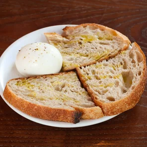 Meal card cover for: Burrata with Toasted Sourdough and a Drizzle of Organic Extra Virgin Olive Oil