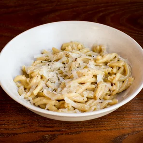 Meal card cover for: NEW Truffled Cacio e Pepe (Casarecce)