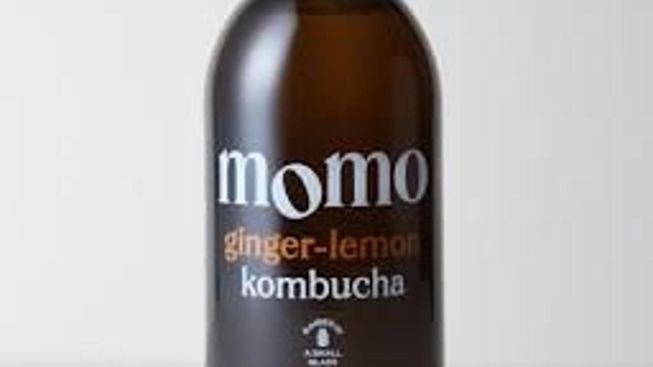 Meal card cover for: Drinks. Momo Kombucha (Lemon & Ginger)