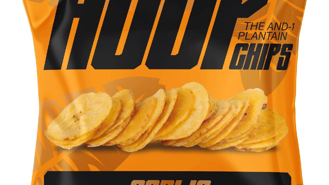 Meal card cover for: Hoop Chips Plantain Crisps. Garlic, Cumin & Chilli