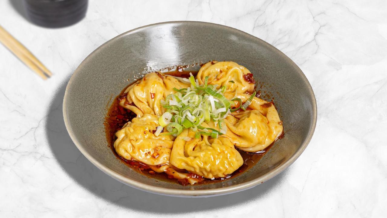 Meal card cover for: Wonton in Chilli Oil 紅油抄手