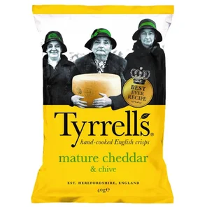 Meal card cover for: TYRRELS MATURE CHEDDAR & CHIVE
