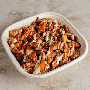 Meal card cover for: Buffalo Chicken Rice Bowl Platter