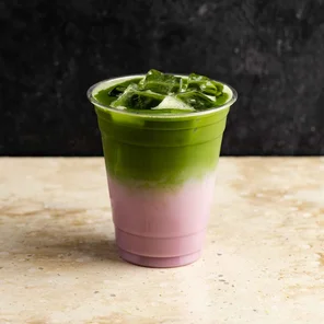 Meal card cover for: Cherry Matcha Latte