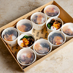 Meal card cover for: Romesco Roast Mushroom Egg Platter (v)