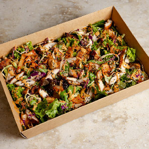 Meal card cover for: Bang-Bang Mushroom Salad Platter