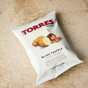 Meal card cover for: Black Truffle crisps