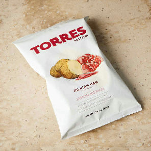 Meal card cover for: Iberico Ham crisps