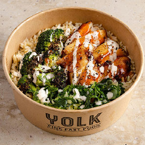 Meal card cover for: Buffalo Chicken Rice Bowl