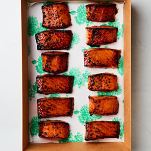 Meal card cover for: Baked Salmon Platter