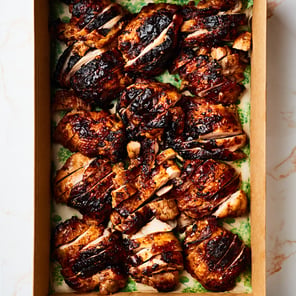 Meal card cover for: Roast Chicken Thigh Platter