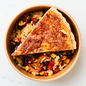 Meal card cover for: Deep Filled Butternut Squash, Spinach & Goats Cheese Tart (choice of salad) (sold in multiples of 8)