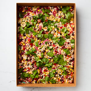 Meal card cover for: Tex Mex Cowboy Rice Salad Platter