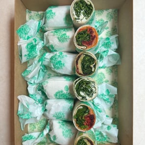 Meal card cover for: Vegetarian Wrap Platter