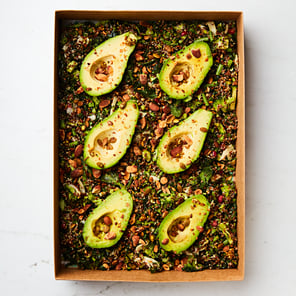 Meal card cover for: Avocado Halves & Salad (choice of salad)