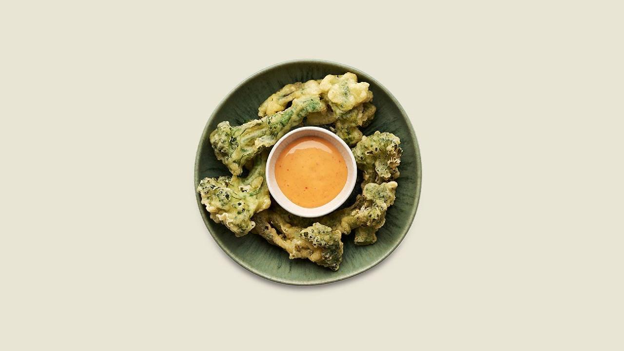 Meal card cover for: Bimi Tempura