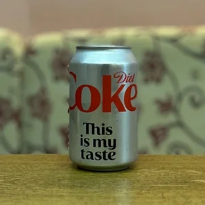 Meal card cover for: Diet Coke
