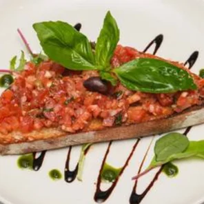 Meal card cover for: Bruschetta *V