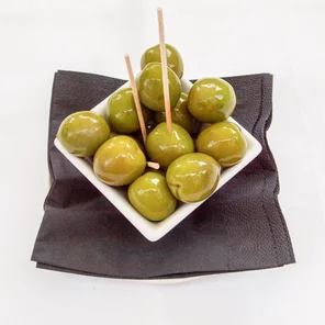 Meal card cover for: Marinated Olives