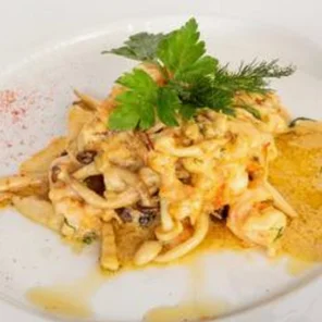 Meal card cover for: Gamberoni alla Gran Causso