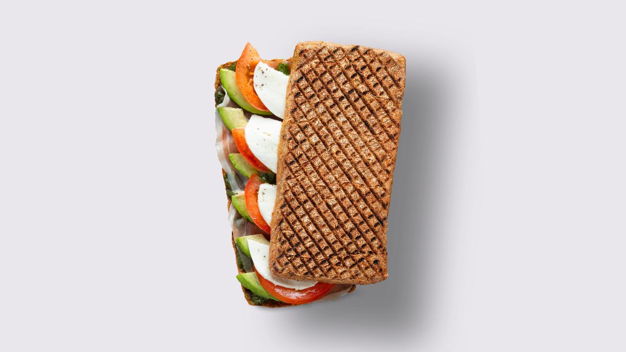 Meal card cover for: Serrano Sandwich