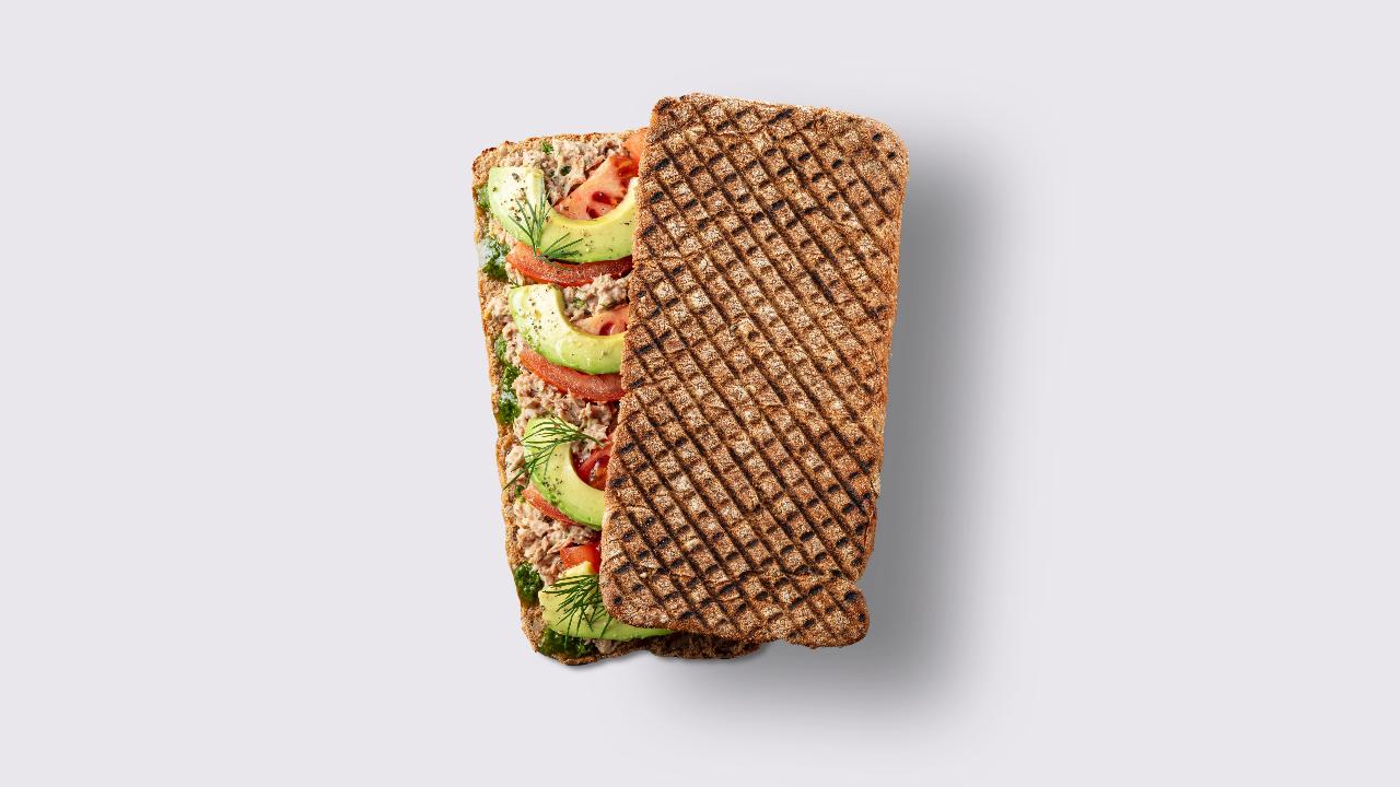 Meal card cover for: Tunacado Sandwich