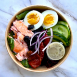 Meal card cover for: Salmon Nicoise - Individual