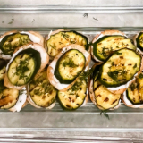 Meal card cover for: Cream Cheese & Griddle Courgette Crostini